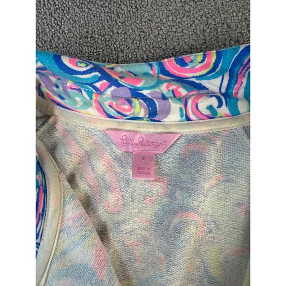 Lilly Pulitzer Skipper Popover Top Quarter Zip Womens Size Small Resort Coastal - Picture 4 of 9